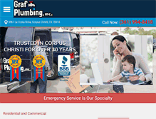 Tablet Screenshot of grafplumbing.com